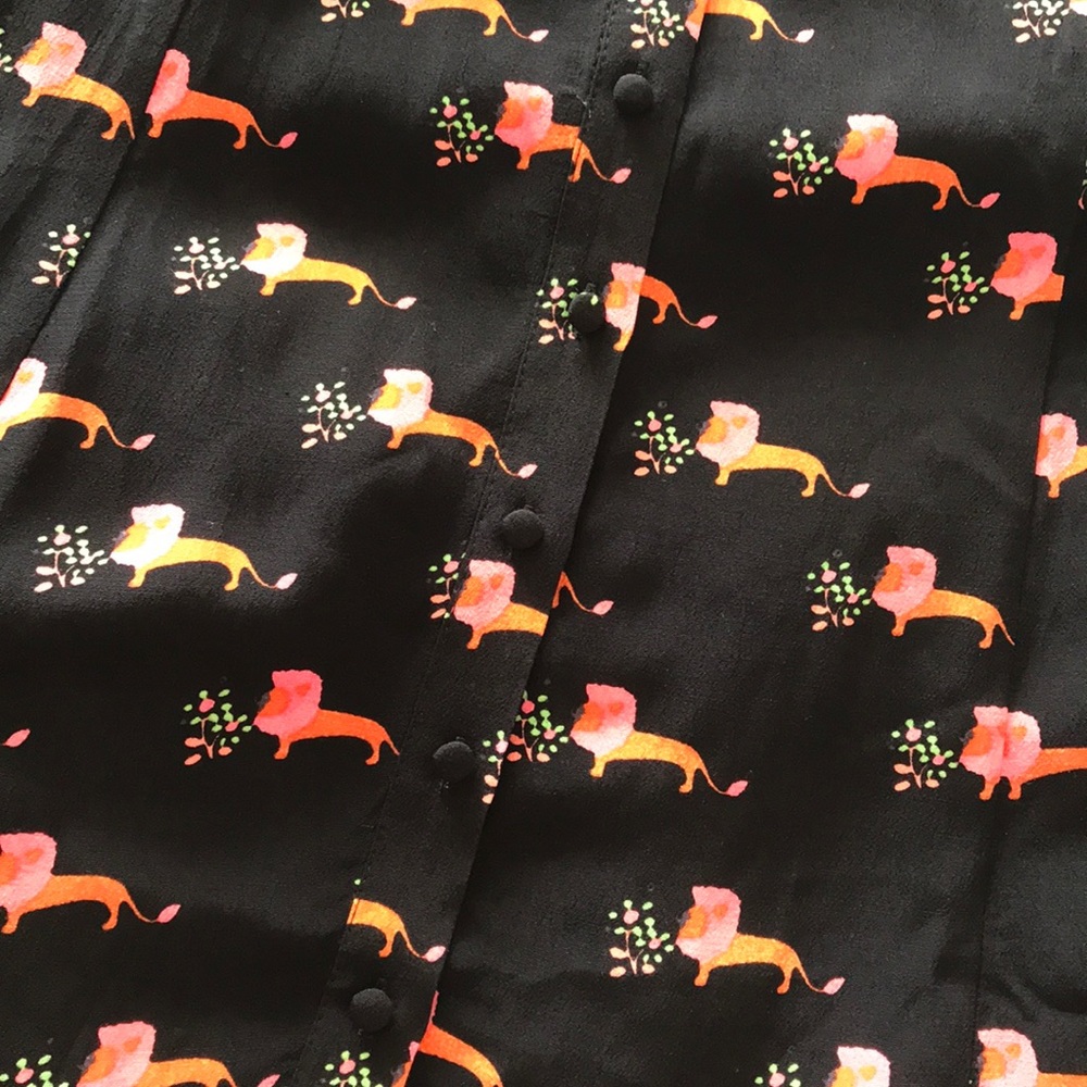 Maeve  Anthropologie Praslin printed 🦁💐dress sz 6 - Picture 6 of 6